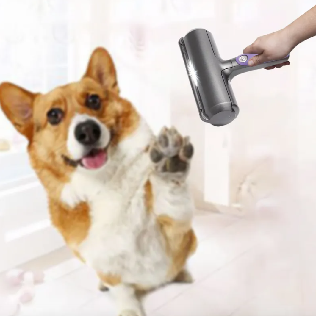 Reusable Pet Hair Removal Roller - Washable Lint & Fur Remover for Furniture, Clothes & Car