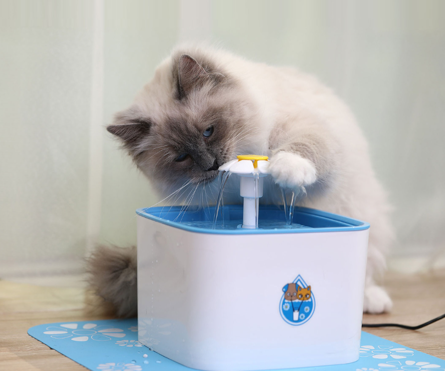 Automatic cheerful pet hydration station! Automatic Pet Water Fountain - Filtered & Quiet Hydration Station for Cats & Dogs ($54.99)