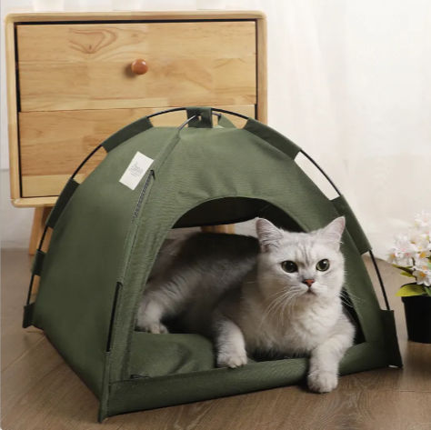 Pup (and kitty) Tent! Portable Pup & Kitty Pop-Up Tent - Cozy Indoor/Outdoor Hideaway for Cats & Small Dogs ($39.99)