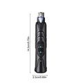 Vet-Recommended Rechargeable Dog Nail Grinder with LED light. Quiet, Safe & Stress-Free Nail Trimming