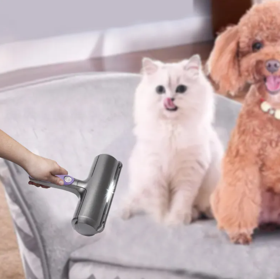 Reusable Pet Hair Removal Roller - Washable Lint & Fur Remover for Furniture, Clothes & Car